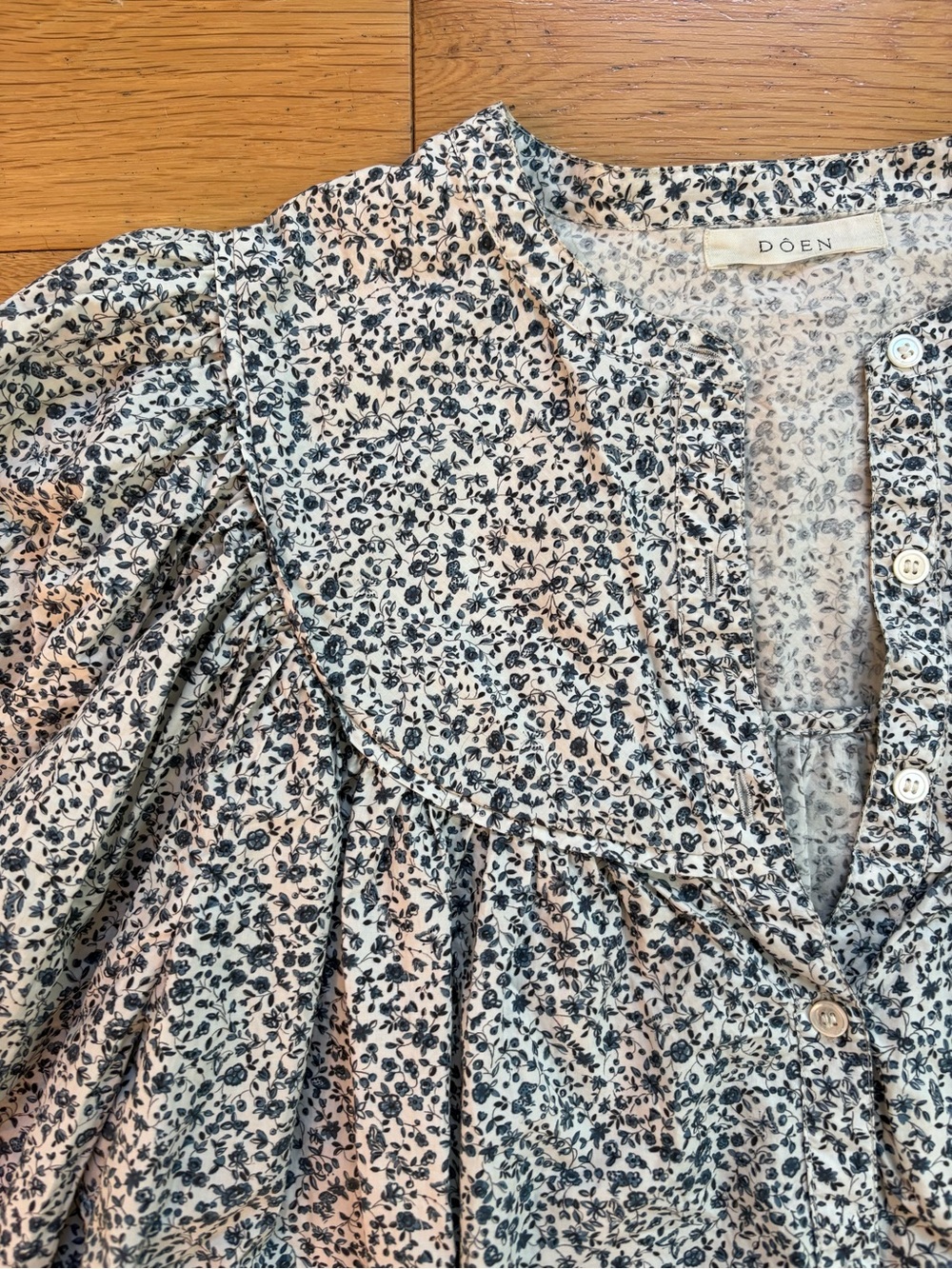 Doen Berkley Top - Navy Champignon Floral - Picture 5 of 8